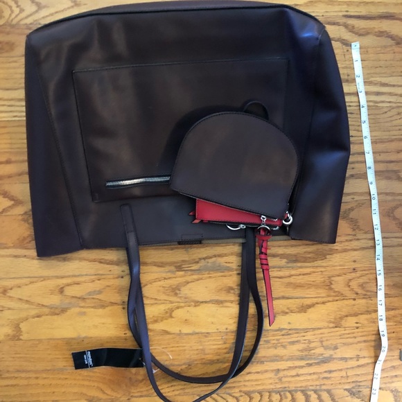 Mondani New York faux learther red and dark brown - Picture 3 of 8